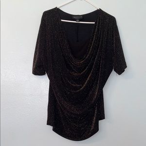 XL Black and Gold sparkled shirt.